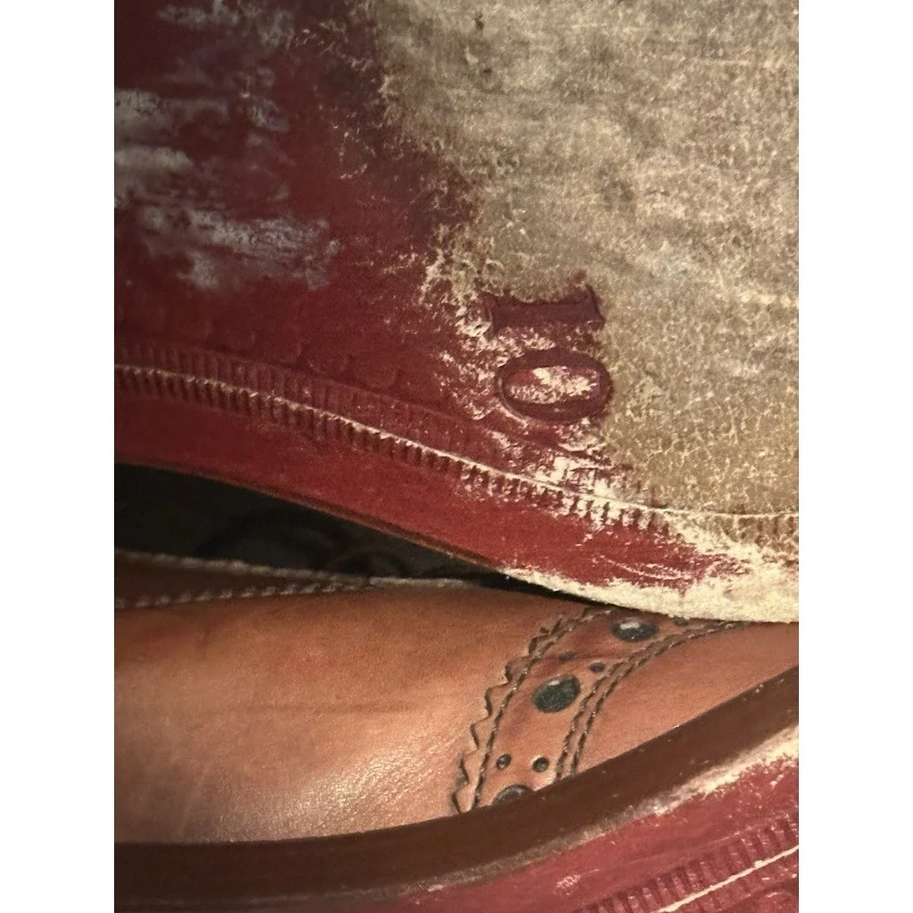 Dino Corvari Men's‎ brown Wingtip Leather Chukka Boots Size 10 Handmade in Italy